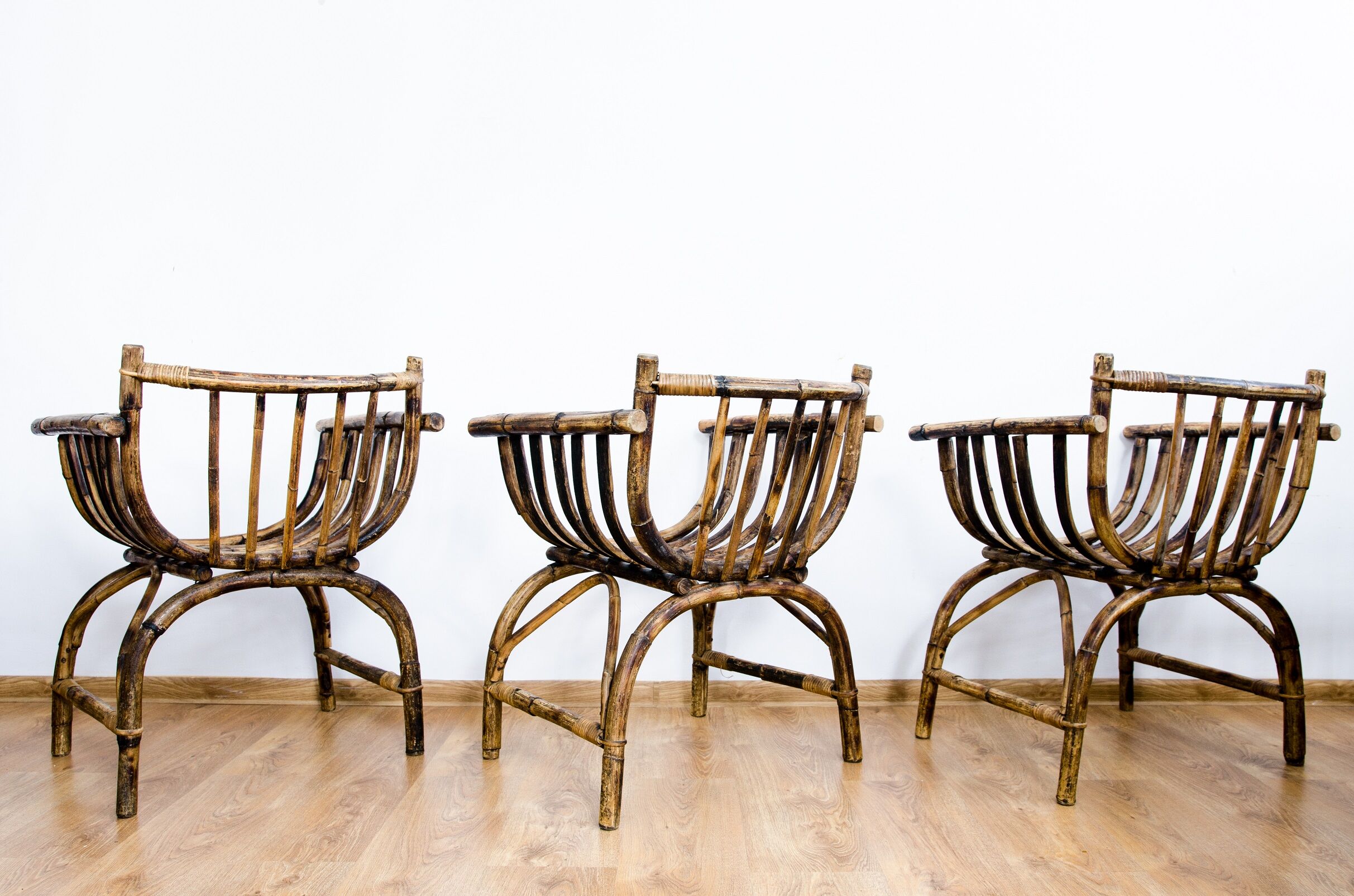 Art deco rattan armchairs 1920