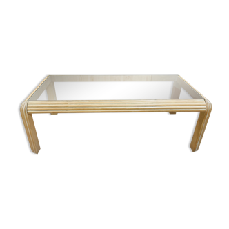 Glass coffee table from the 80, Ligne Roset