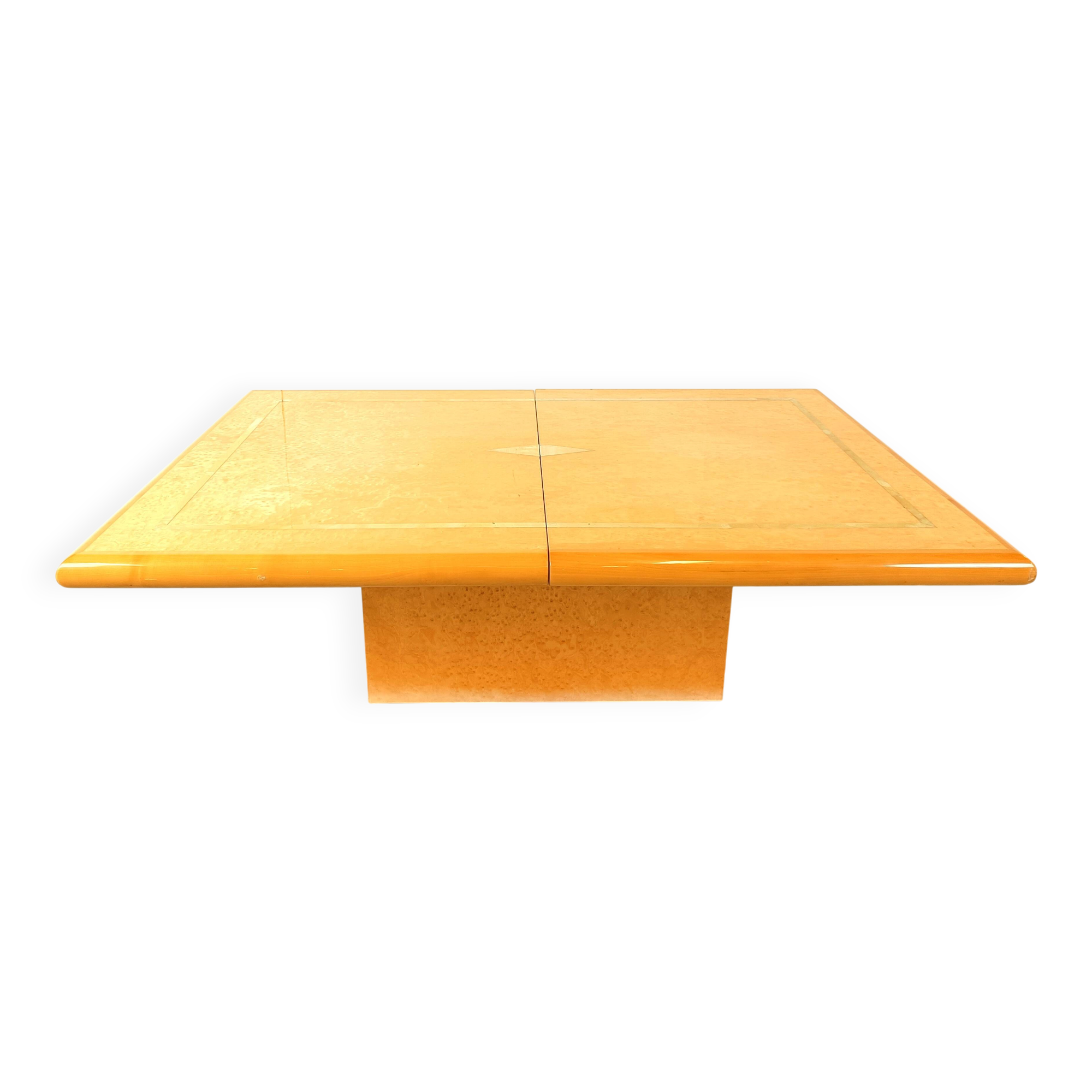 Table basse bar cachée vintage par Eric Maville, années 1970