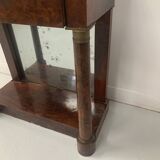 Empire style console with mirror back, 19th century