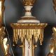 Antique wall sconces in wood and iron, Italy, mid-19th century.