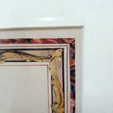 Framed lithograph