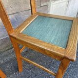 4 chairs bistrot 1950 design wood