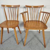 4 Vintage Scandinavian Hiller chairs, 60s