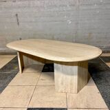 Travertine coffee table