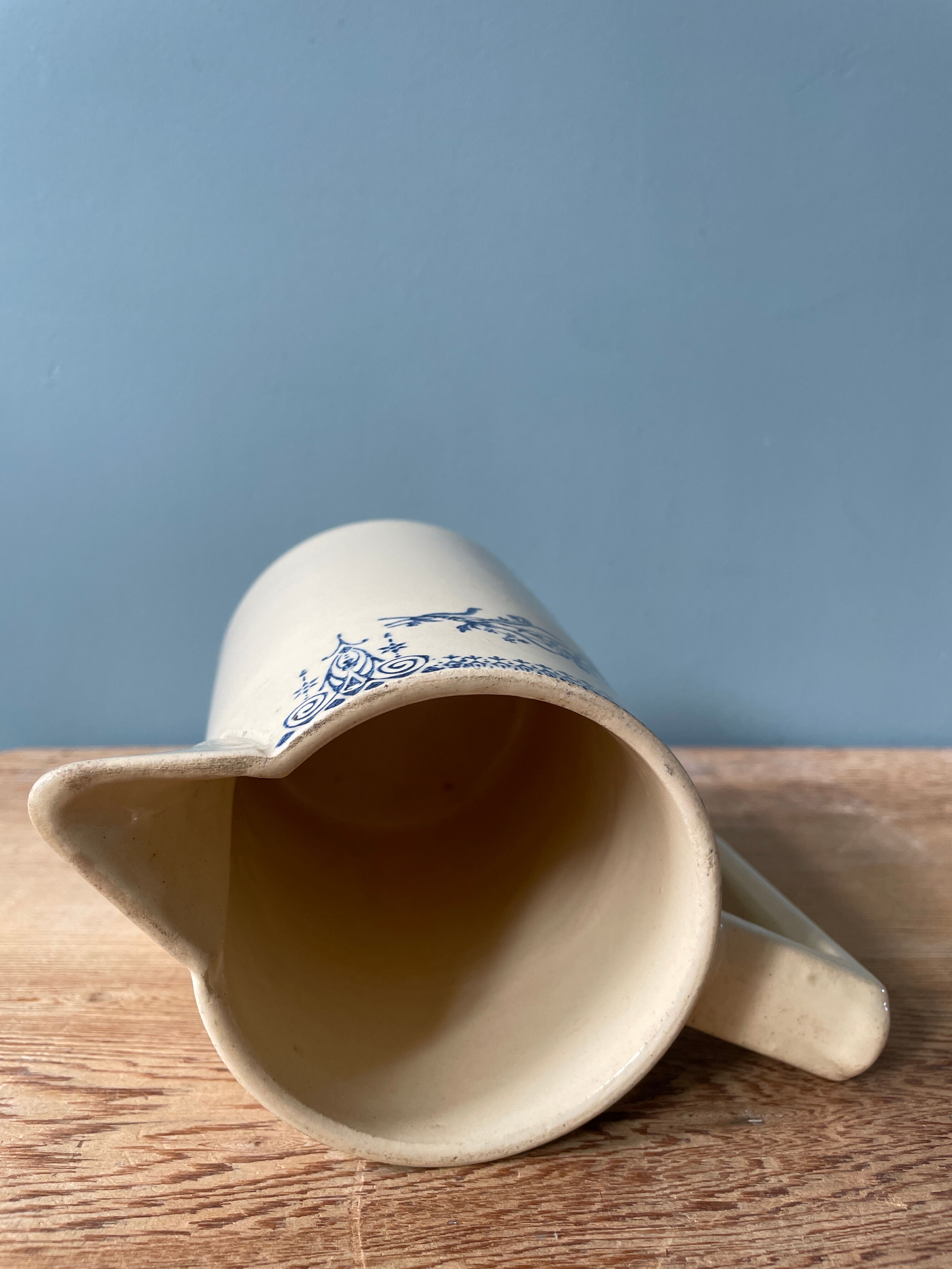 Pitcher 1900 in Earthenware St Amand and Hamage