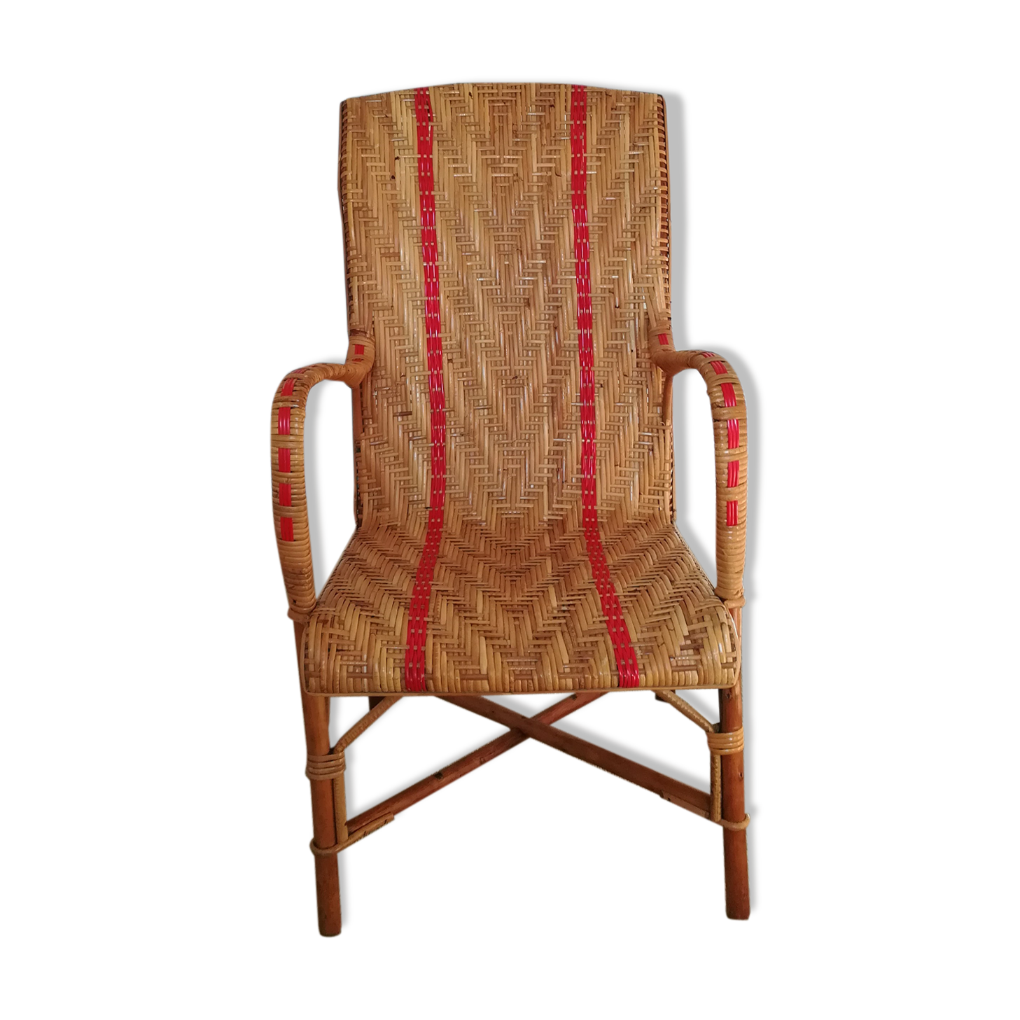 Rattan armchair