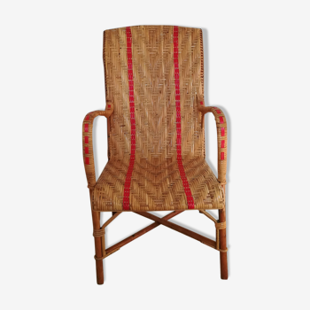 Rattan armchair