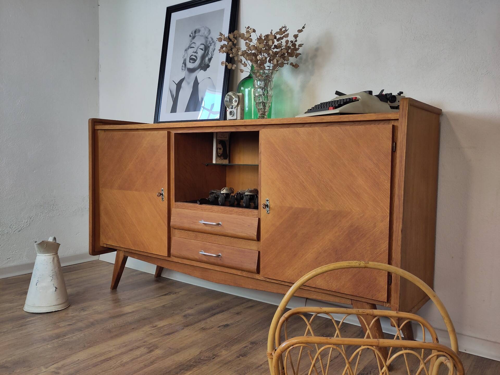 Vintage oak sideboard