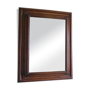 Miroir en bois naturel teinté