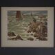 Lithographie par Henri Rivière Au Vent de Noroît - Les Mousses
