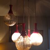 Lampe suspension année 70 scandinave