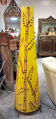 Very large sculptural vintage floor lamp in exotic tropical style.