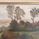 Old Landscape Painting Normandy Rouen School Montparnasse Frame Green Legrip