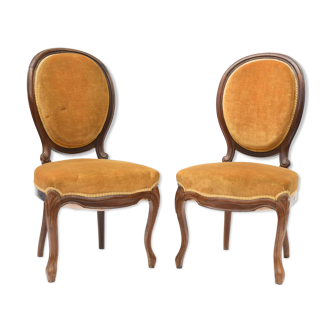 Pair of Louis Philippe style chairs