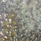 Painting "Trees on the edge of a pond", A.Beauvarlet, Oil on wood