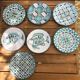 7 plates Vallauris Robert Picault ceramics