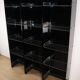 Vintage Space Age bookshelf in black and clear plexiglass – 1970