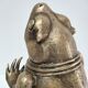Patinated brass sculptural frog 60s