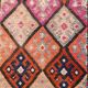 Brown & Pink Tribal Vintage Runner Rug, 83x294Cm