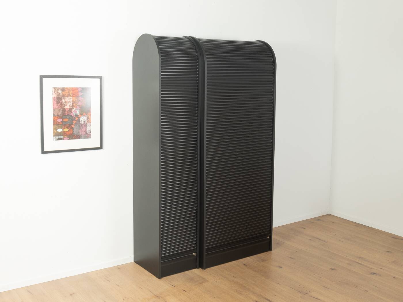 Tambour door cabinet set in the style of Aldo van den Nieuwelaar, vintage
