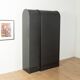 Tambour door cabinet set in the style of Aldo van den Nieuwelaar, vintage