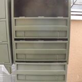 Furniture with an industrial iron locker army