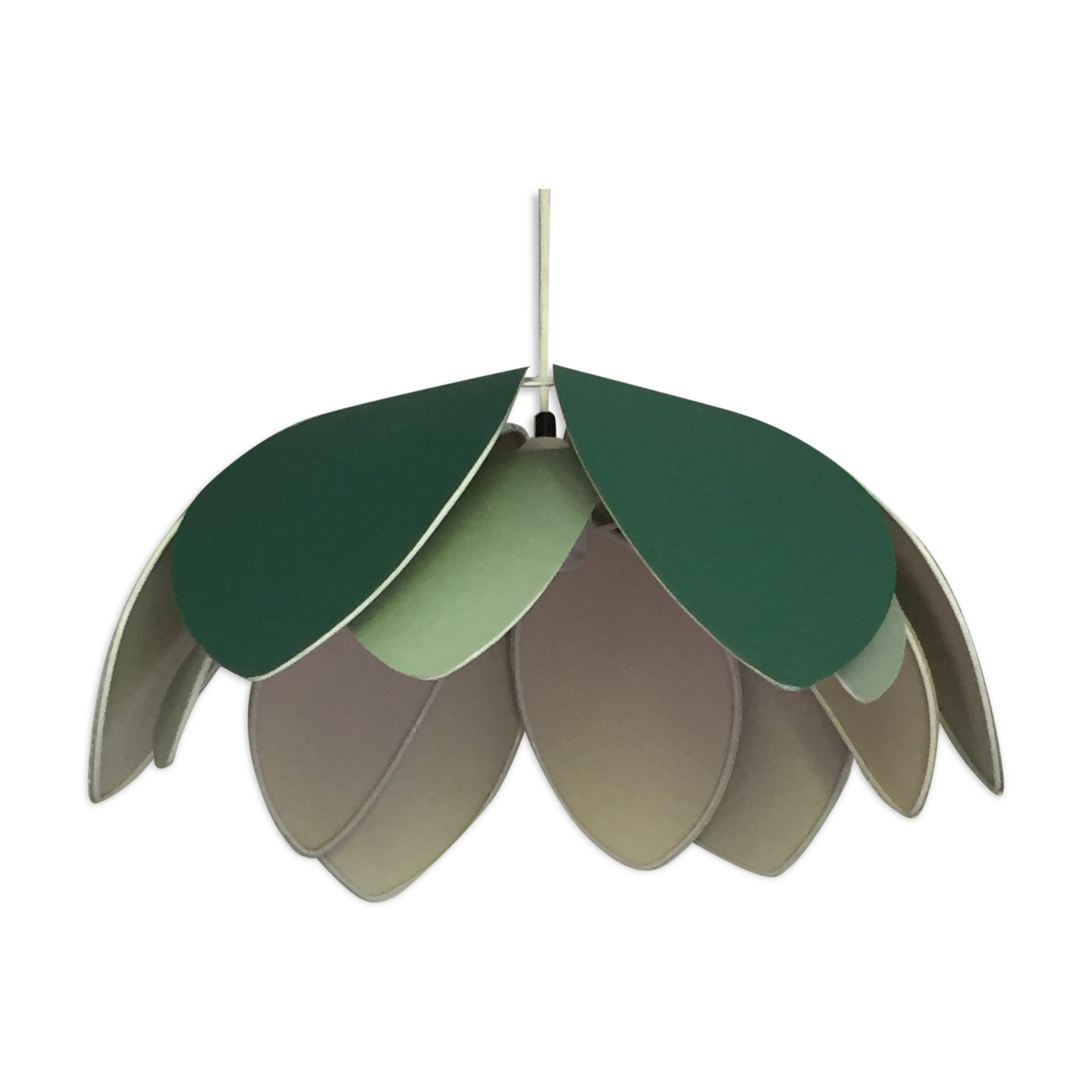 Vintage lotus flower suspension 1970s