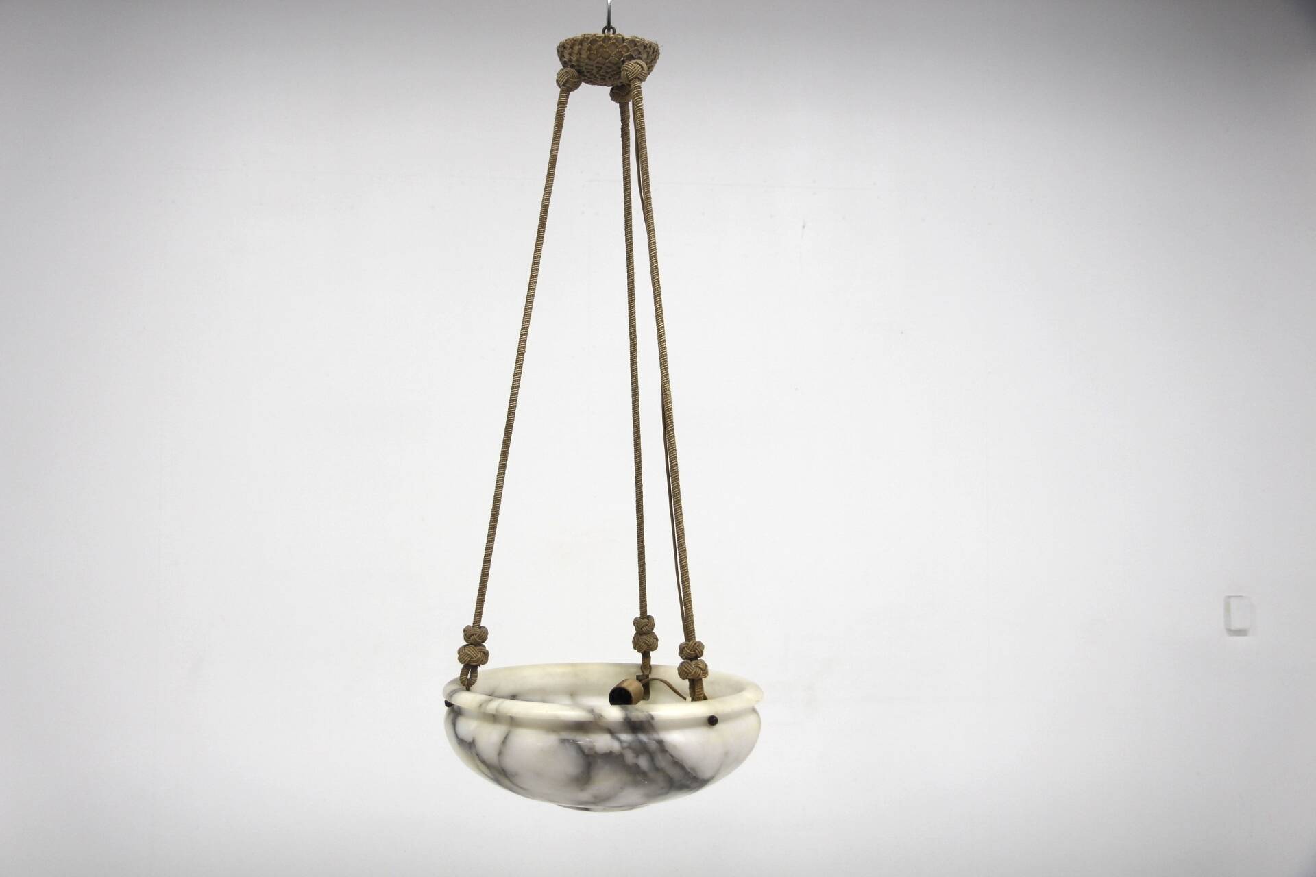 Scandinavian alabaster pendant, Sweden, 1940