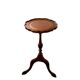 Table basse circulaire antique en bois de rotin, style Français traditionnel, table d’accent étroite