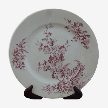 Assiette faience terre de fer