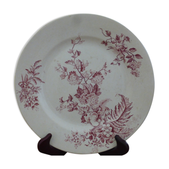 Iron earth faience plate