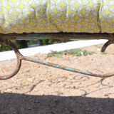 Old wrought iron bench