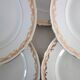 18 golden flat plates CNP Haute Porcelaine de Luxe du Berry