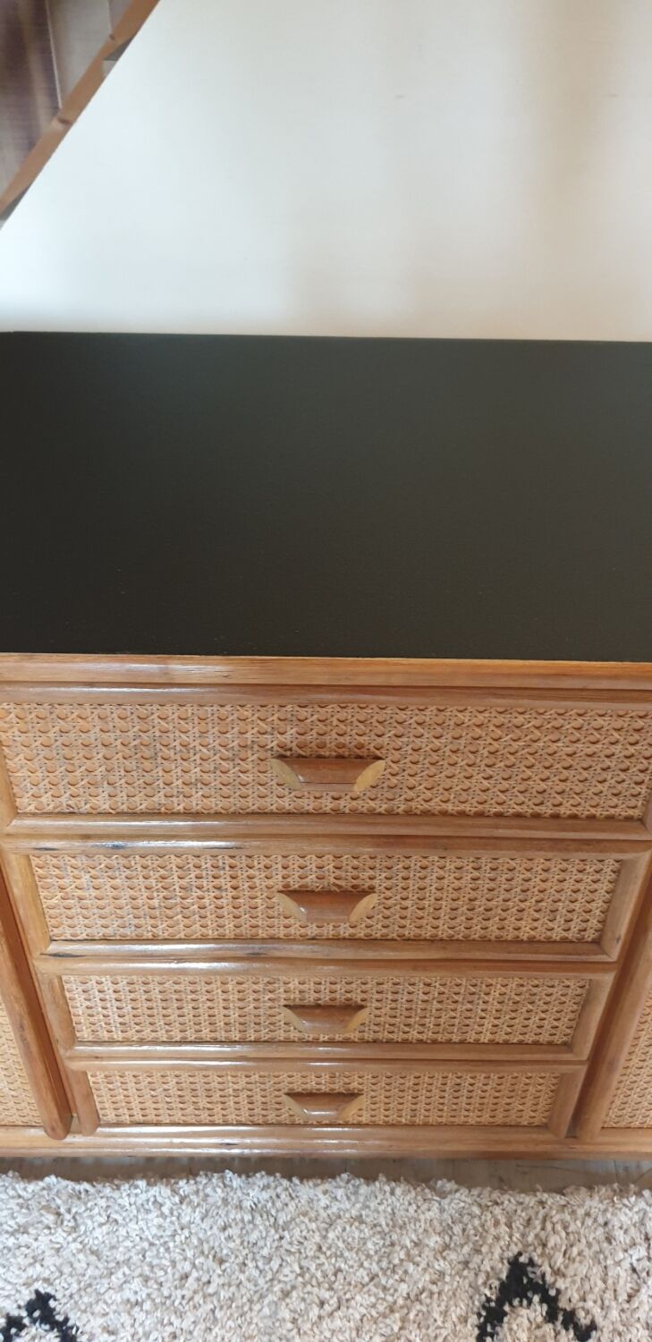Bamboo and canning sideboard
