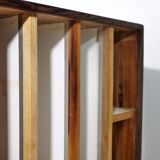 Mid-Century Solid Cherry Document LP Vinyl Cabinet, Unique Piece, 1960s