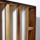 Mid-Century Solid Cherry Document LP Vinyl Cabinet, Unique Piece, 1960s