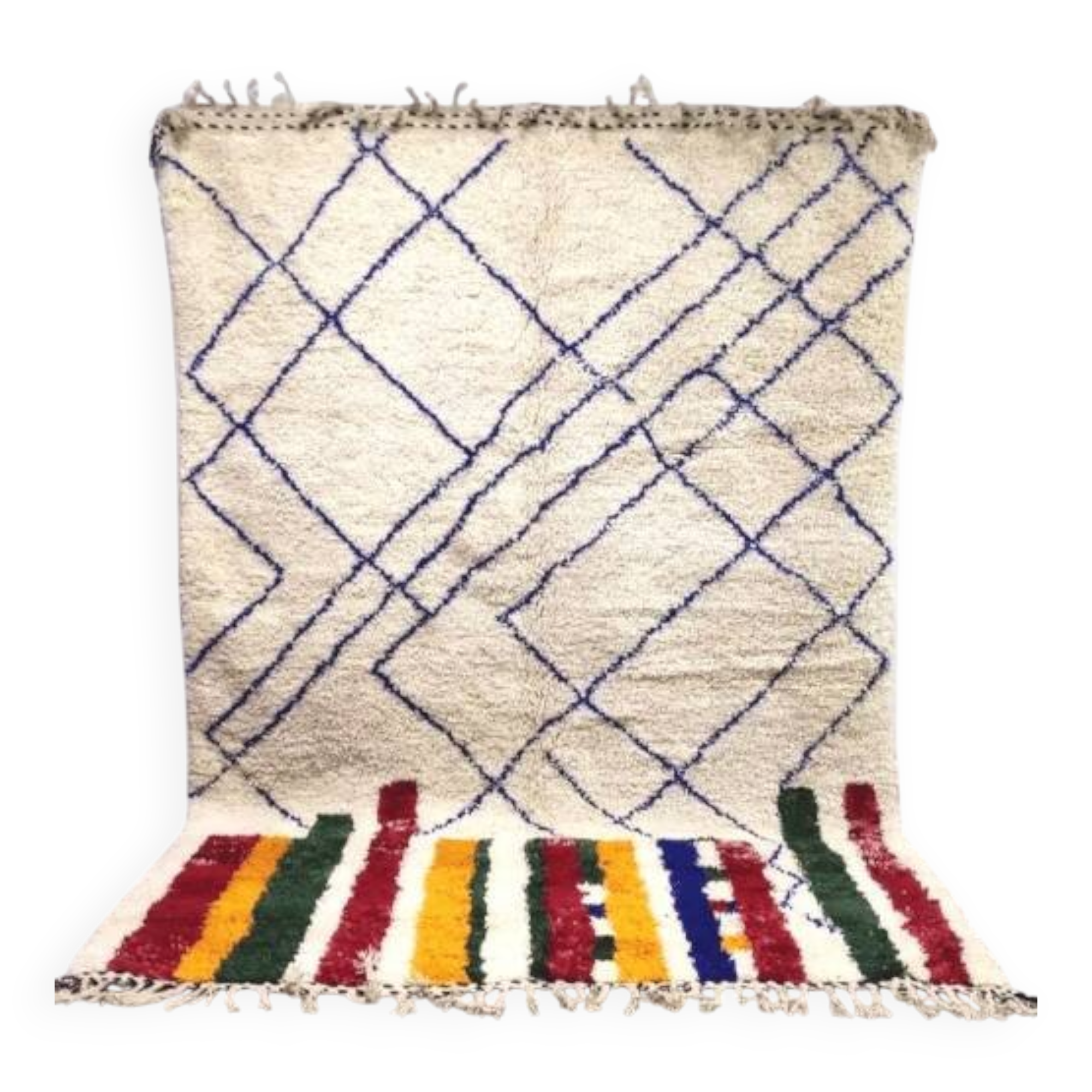 Tapis berbère en laine naturelle