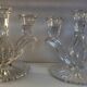 Pair of crystal candlesticks