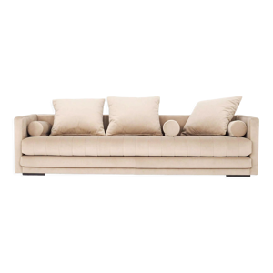 Canapé kopenhaga beige velour,
