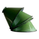 Abat-jour émaillé vert x4