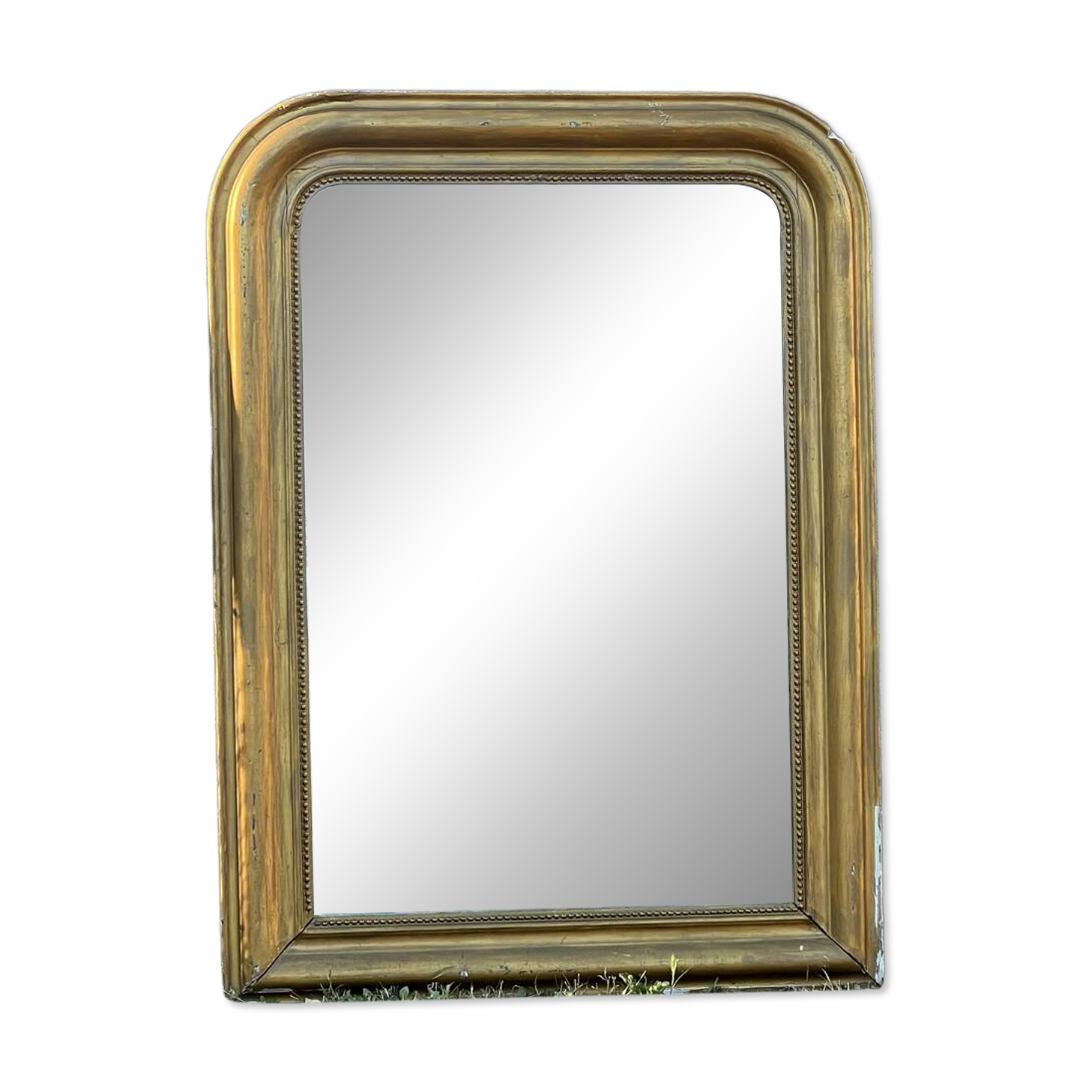Large Louis-Philippe gilded mirror, mercury glass 76x104cm