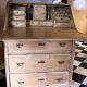 Writing desk in solid pine