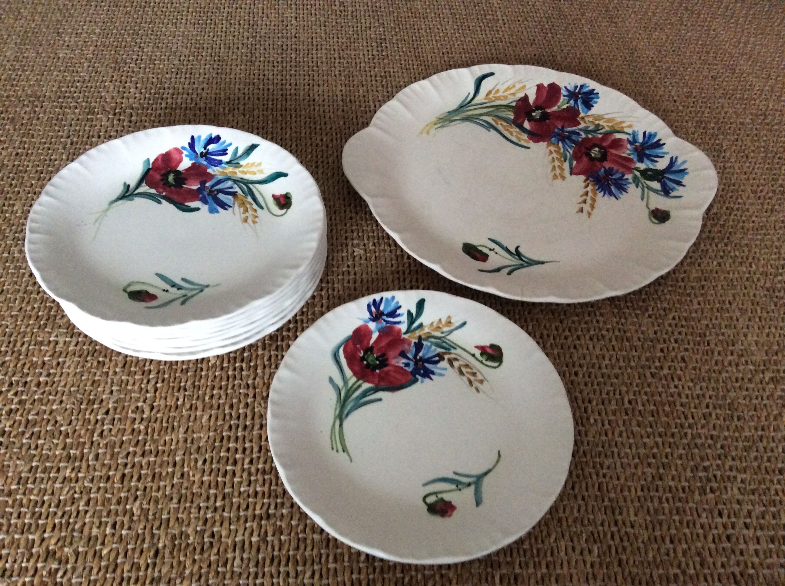 Set de 8 assiettes Vallauris