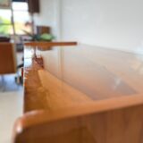 Vintage sideboard/television stand, high-gloss walnut, Bilea