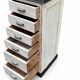 Meuble tiroirs chiffonnier industriel sapin 1950