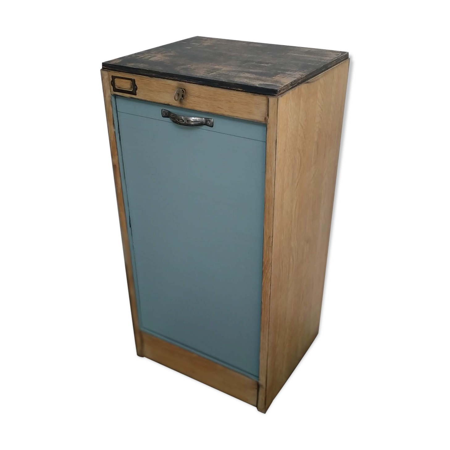 Vintage curtain binder cabinet