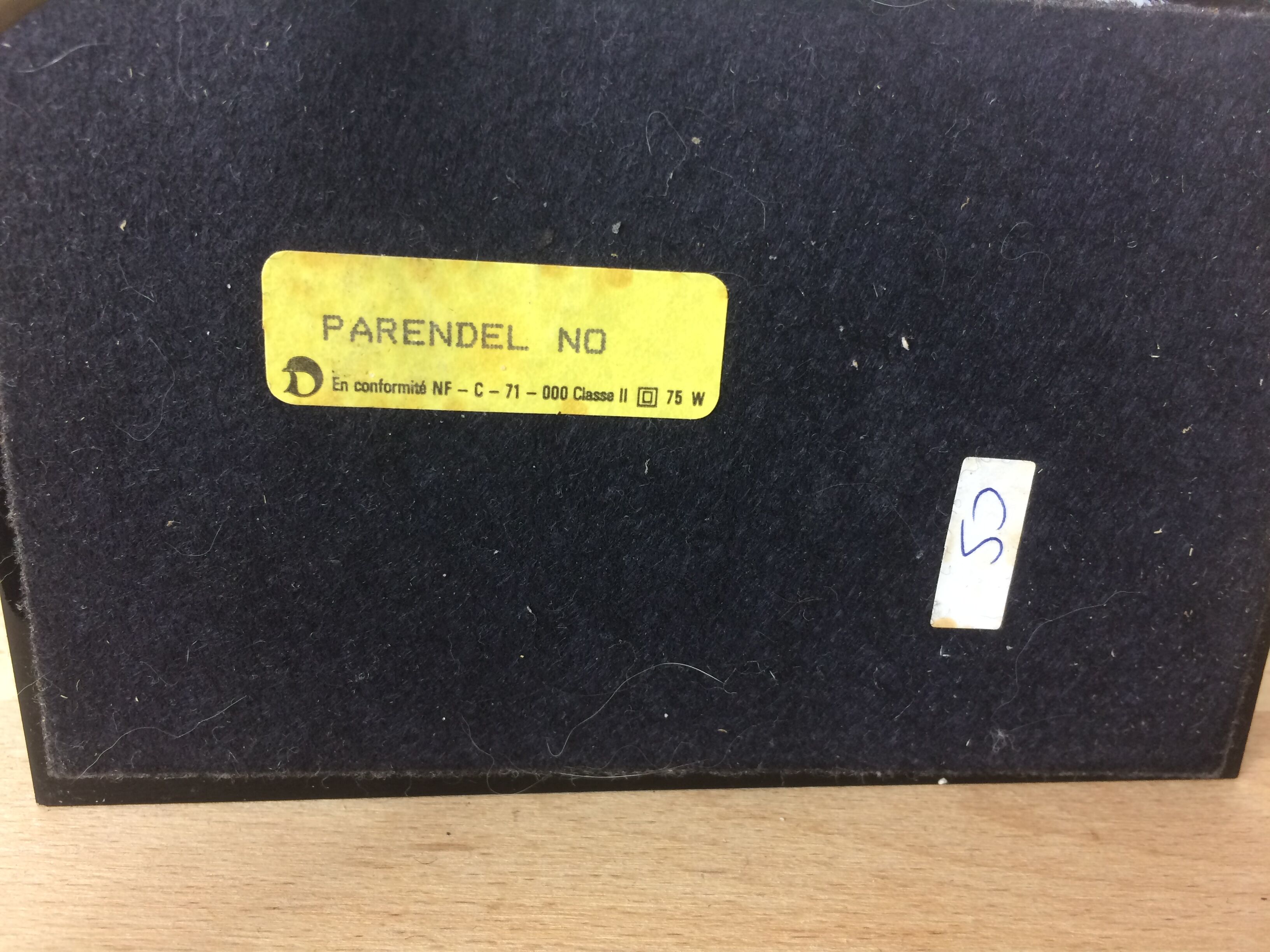 Brass and black lamp foot