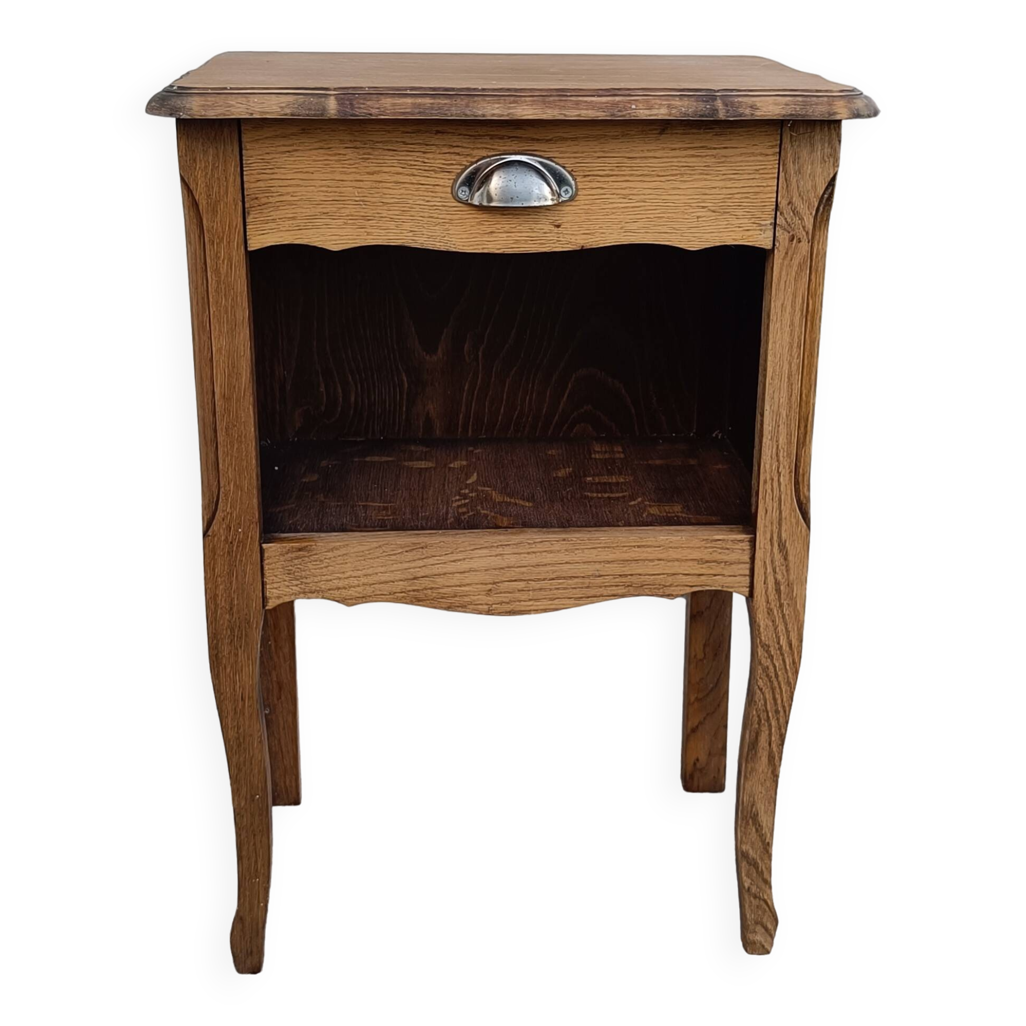 Vintage wooden bedside table