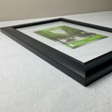 Black wooden frame foto welt